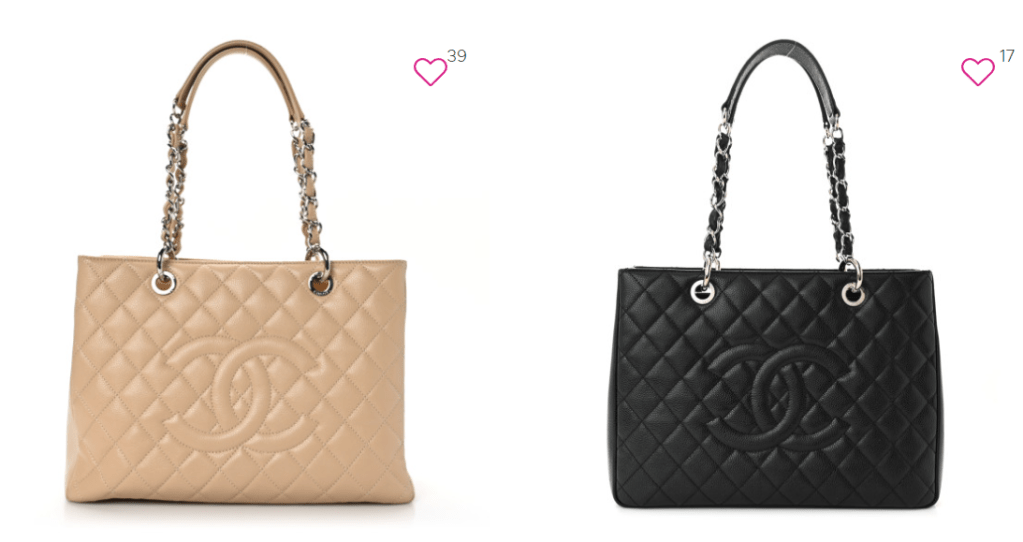 chanel gst tote as a diaper bag