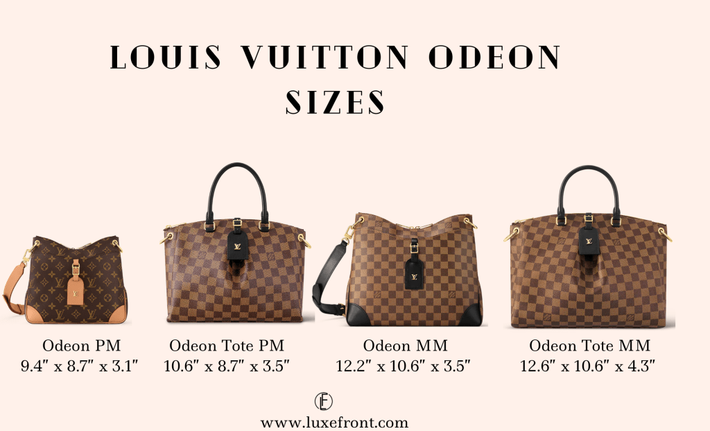 vuittom odeon size comparison